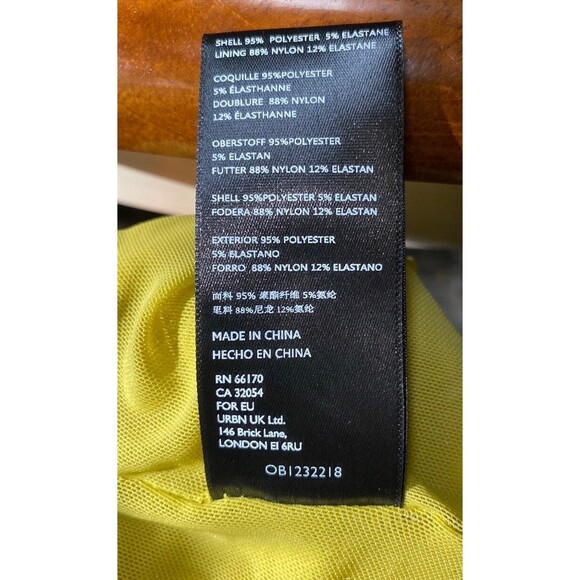 NWT Urban Outfitters Bella Crushed Velvet Cami  Yellow Green Size S Petite - Picture 7 of 10